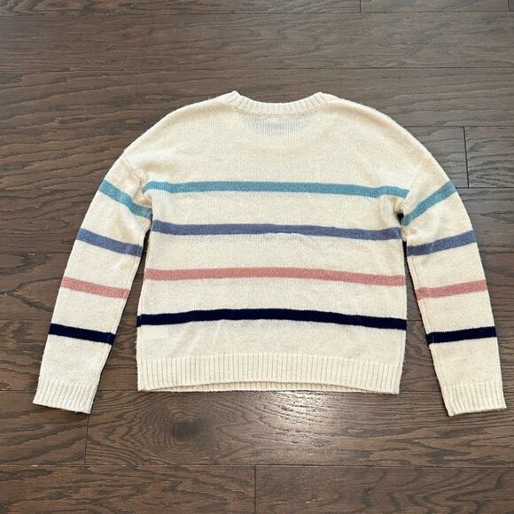 Rails Perci Sweater Seaside Stripe Alpaca Wool Blend Cream Size XS - Picture 4 of 11